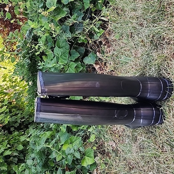 Hunter Black Winter Rain Boots Waterproof Durable - Picture 6 of 14